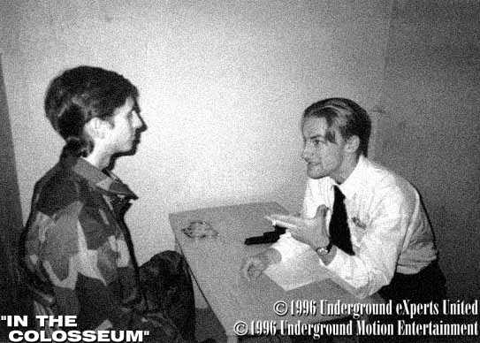 Man angrily argumenting